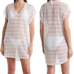 NWT Jordan Taylor Beachwear Gold V-Neck Tunic Cover Up